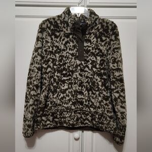 Eddie Bauer Relaxed Fit Fleece Snap Front Jacket